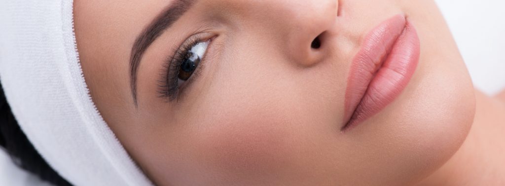 Extreme closeup on a woman's face